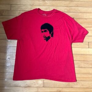 Five Crown Bruce Lee Mens Red Graphic Tee Short Sleeve Shirt XL
